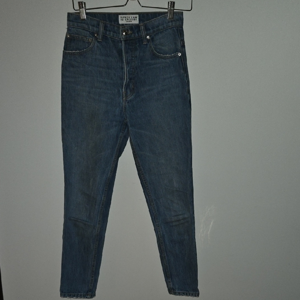 10 Crosby Derek Lam Classic Blue Denim Pants
